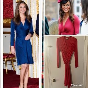ASO Kate and Pippa Middleton Issa Wrap Dress EUC!!